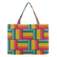 Soft Spheres Pattern Medium Tote Bag by linceazul