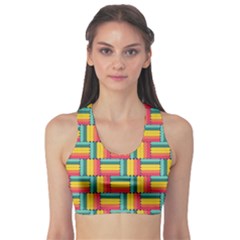 Soft Spheres Pattern Sports Bra by linceazul