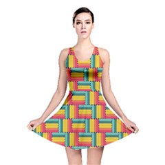 Soft Spheres Pattern Reversible Skater Dress by linceazul