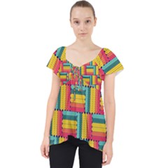 Soft Spheres Pattern Dolly Top