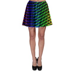 Digitally Created Halftone Dots Abstract Background Design Skater Skirt by Nexatart