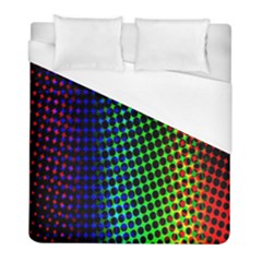 Digitally Created Halftone Dots Abstract Background Design Duvet Cover (full/ Double Size) by Nexatart