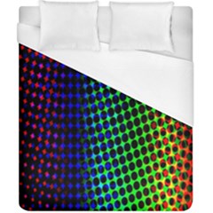 Digitally Created Halftone Dots Abstract Background Design Duvet Cover (california King Size) by Nexatart