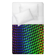 Digitally Created Halftone Dots Abstract Background Design Duvet Cover (single Size) by Nexatart