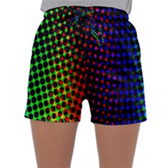 Digitally Created Halftone Dots Abstract Background Design Sleepwear Shorts