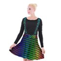 Digitally Created Halftone Dots Abstract Background Design Suspender Skater Skirt View1