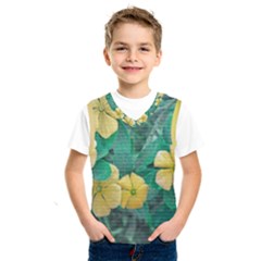 Yellow Flowers At Nature Kids  Sportswear by dflcprints