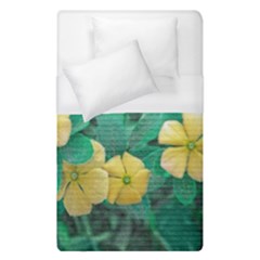 Yellow Flowers At Nature Duvet Cover (single Size) by dflcprints