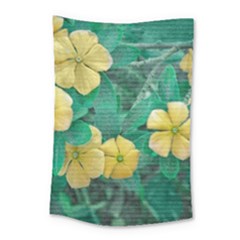 Yellow Flowers At Nature Small Tapestry by dflcprints