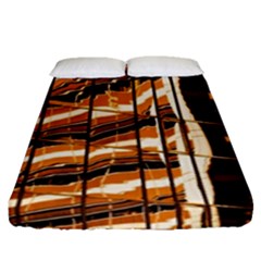 Abstract Architecture Background Fitted Sheet (queen Size) by Nexatart