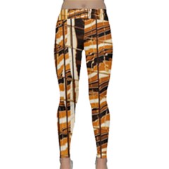 Abstract Architecture Background Classic Yoga Leggings by Nexatart