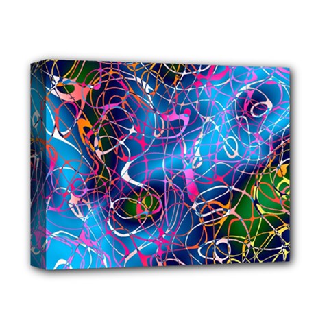 Background Chaos Mess Colorful Deluxe Canvas 14  X 11  by Nexatart