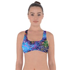 Background Chaos Mess Colorful Got No Strings Sports Bra