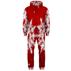 Background Christmas Star Hooded Jumpsuit (men) 