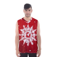 Background Christmas Star Men s Basketball Tank Top by Nexatart