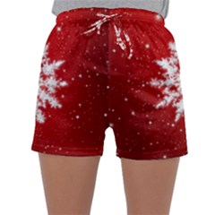 Background Christmas Star Sleepwear Shorts