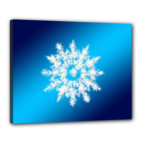 Background Christmas Star Canvas 20  X 16  by Nexatart