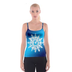 Background Christmas Star Spaghetti Strap Top by Nexatart