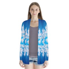 Background Christmas Star Drape Collar Cardigan by Nexatart