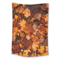 Fall Foliage Autumn Leaves October Large Tapestry by Nexatart