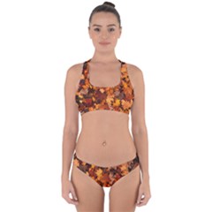 Fall Foliage Autumn Leaves October Cross Back Hipster Bikini Set