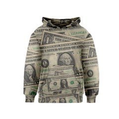 Dollar Currency Money Us Dollar Kids  Pullover Hoodie