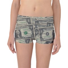 Dollar Currency Money Us Dollar Boyleg Bikini Bottoms by Nexatart