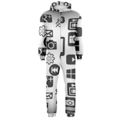 Icon Ball Logo Google Networking Hooded Jumpsuit (men)  by Nexatart