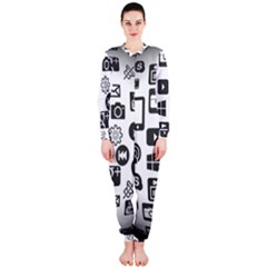 Icon Ball Logo Google Networking Onepiece Jumpsuit (ladies)  by Nexatart