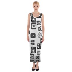 Icon Ball Logo Google Networking Fitted Maxi Dress by Nexatart