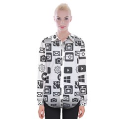 Icon Ball Logo Google Networking Womens Long Sleeve Shirt