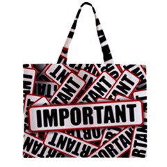 Important Stamp Imprint Zipper Mini Tote Bag by Nexatart