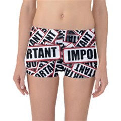 Important Stamp Imprint Boyleg Bikini Bottoms by Nexatart