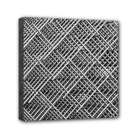 Grid Wire Mesh Stainless Rods Mini Canvas 6  X 6  by Nexatart