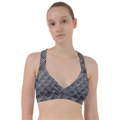 Grid Wire Mesh Stainless Rods Sweetheart Sports Bra