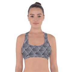 Grid Wire Mesh Stainless Rods Cross Back Sports Bra