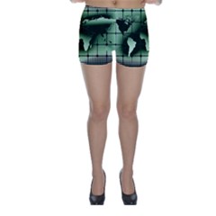 Matrix Earth Global International Skinny Shorts by Nexatart