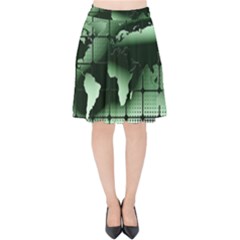 Matrix Earth Global International Velvet High Waist Skirt by Nexatart