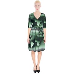 Matrix Earth Global International Wrap Up Cocktail Dress