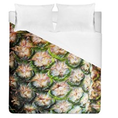 Pineapple Texture Macro Pattern Duvet Cover (queen Size) by Nexatart