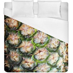 Pineapple Texture Macro Pattern Duvet Cover (king Size) by Nexatart