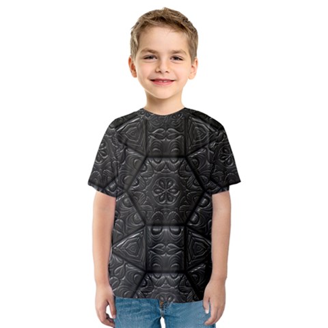 Tile Emboss Luxury Artwork Depth Kids  Sport Mesh Tee by Nexatart