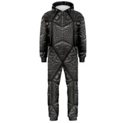 Tile Emboss Luxury Artwork Depth Hooded Jumpsuit (men)  by Nexatart