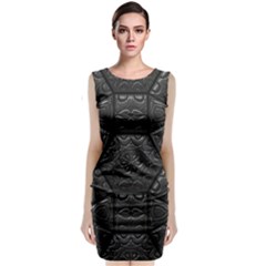 Tile Emboss Luxury Artwork Depth Classic Sleeveless Midi Dress by Nexatart