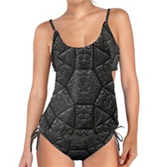 Tile Emboss Luxury Artwork Depth Tankini Set