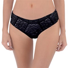 Tile Emboss Luxury Artwork Depth Reversible Classic Bikini Bottoms