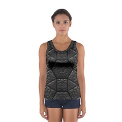 Tile Emboss Luxury Artwork Depth Sport Tank Top  by Nexatart