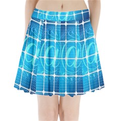 Tile Square Mail Email E Mail At Pleated Mini Skirt by Nexatart