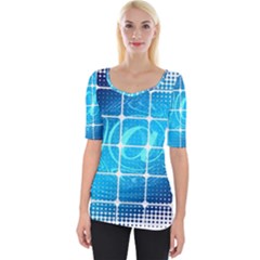 Tile Square Mail Email E Mail At Wide Neckline Tee