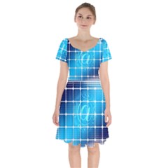 Tile Square Mail Email E Mail At Short Sleeve Bardot Dress